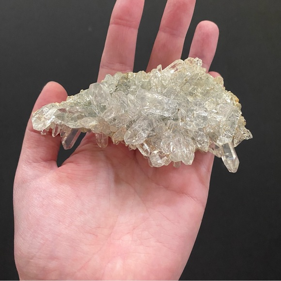 Himalayan Quartz with Clinochlore on a Matrix Crystal Specimen - Picture 3 of 6